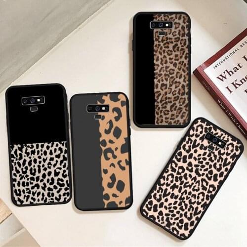 Ottwn Leopard Print Pattern Phone Case For Samsung A50 A51 A71 A20E A20S S10 S20 S21 S30 Plus ultra 5G M11 Soft silicone funda