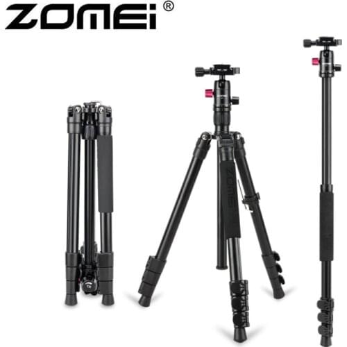 Zomei M3 Camera Tripod Lightweight Aluminium Alloy Stand Travel Tripod Monopod with Ball Head Quick Release Plate for SLR Camera