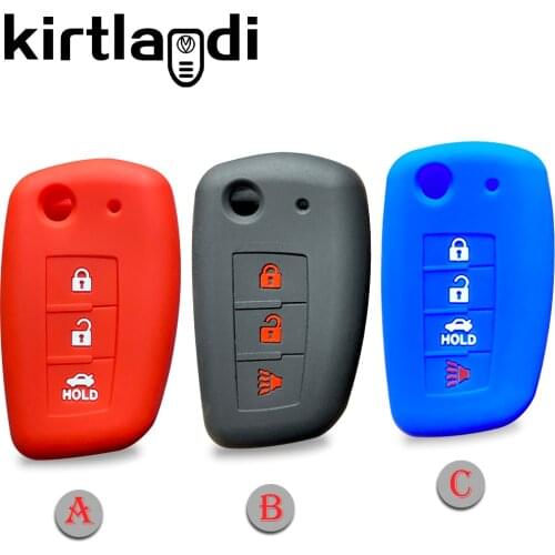 2020 Key Case Silicone Remote Key Cover for Nissan Qashqai J10 J11 Kicks Versa Altima Cefiro A32 Sentra Horn Lannia 3 4 Button