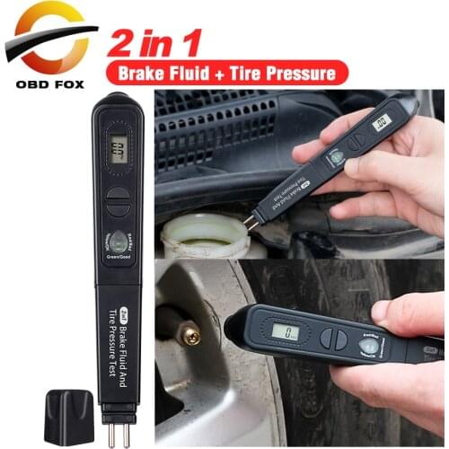 Brake Fluid Liquid Tester Pen With 5 LED Registered Trackable Car Liquid Testing brake fluid Oil Quality tester For DOT3/DOT4