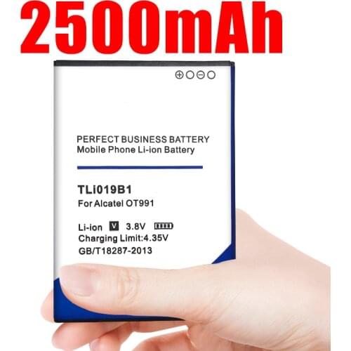 TLI019B2 TLi019B1 2500mAh Battery for Alcatel OT991 916D 6010 Alcatel ONE TOUCH C7 OT-7041 7041D dual CAB1900003C2 TCL Battery