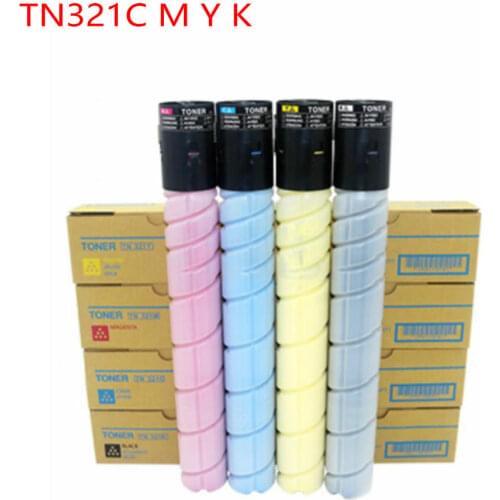 YFTONER printer toner for konica minolta tn321k black toner cartridge tn321c tn321y tn321m use in Bizhub C224 C284 C364