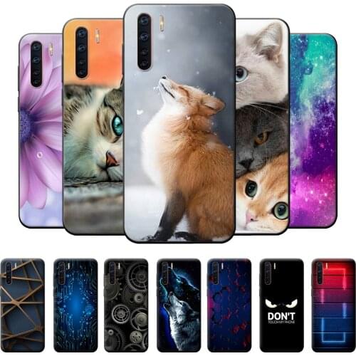 For OPPO A91 Case Animal Style Back Cover For OPPO A91 a91 6.4" Soft TPU Silicone Phone Case For OPPO A91 A 91 Protective Fundas