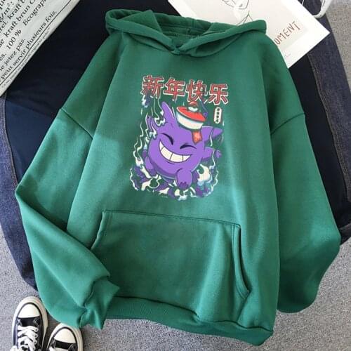 Pokemon Hoodies Women Pikachu Anime Kawaii Womens Sweatshirt Long Sleeves Women Clothing Hoodie Season Wearable Cartoons Tops