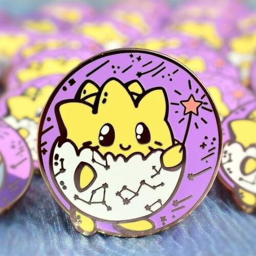 Pokémons Kawaii Togepi Pastel Hard Enamel Pin Animal Lapel Pins Cartoon Decor Toss A Coin and Make A Wishing Collection Badge
