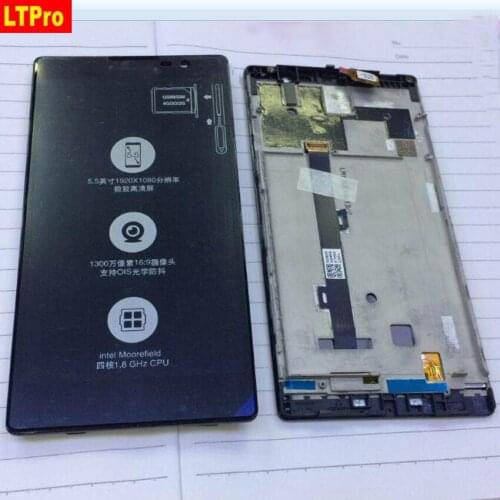 LTPro Best Original Quality LCD Display Touch Screen Digitizer Assembly + Frame For Lenovo K80 K80M P90 Mobile Replacement Parts