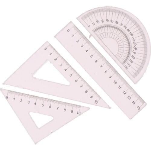 4Pcs Dollhouse Miniature Ruler Set Learning Drawing Simulation Model Toy Ruler Certificate Accessories