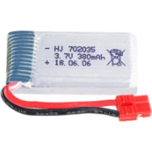3.7V 380mAh Lipo Battery For SYMA X5A-1 X15 X15C X15W RC Helicopter Drone Spare Parts 3.7v 702035 RC Battery 1pcs