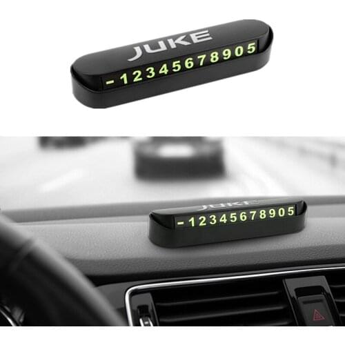 Car Temporary Parking Card Phone Number Card Plate Sticker for Nissan Juke Accessories Car-styling
