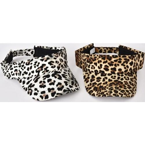 Leopard Print Baseball Breathable Sunshade Hat Fashionable Outdoor UV Rays Prevention Empty Top