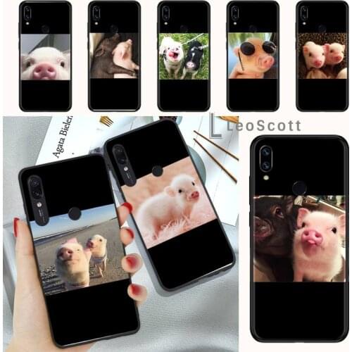 Pet Pig Phone Case For Xiaomi Redmi Note 4 4x 5 6 7 8 pro S2 PLUS 6A PRO