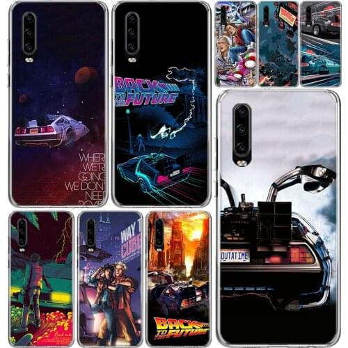 Back to the Future Phone Case Cover For Huawei P40 P30 P20 P10 Mate 20 10 30 P smart Z + Pro Plus Lite Coque Shell Capa