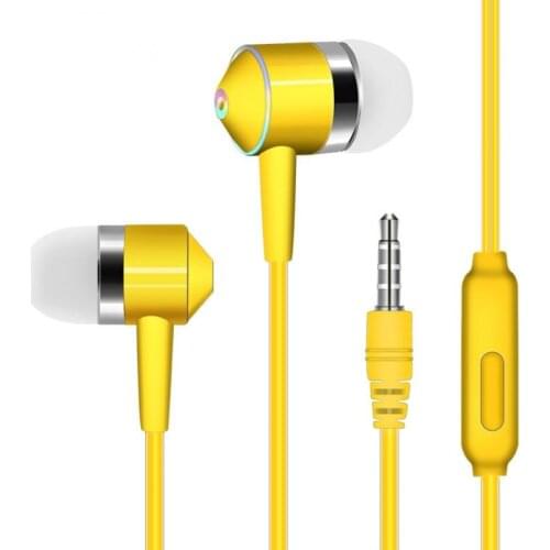 NEW Color Wired Earphone 1.2M Deep Bass Stereo Sport In-ear Headphone W/Mic Volume Control For Xiaomi Samsung Iphone 5 6 7 8 11