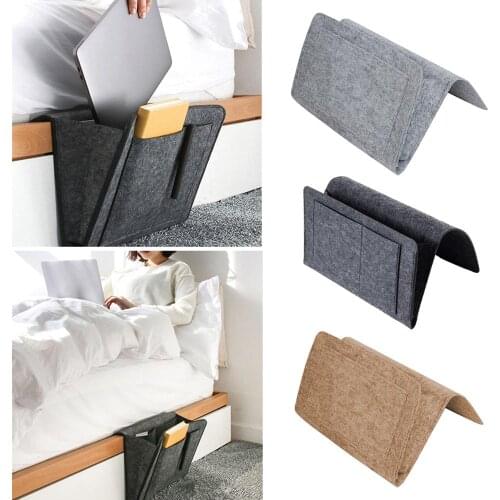 EverChic Felt bedside storage bag bedroom bedside storage blanket hanging bag Sofa Organizer Pockets Book Holder Pockets