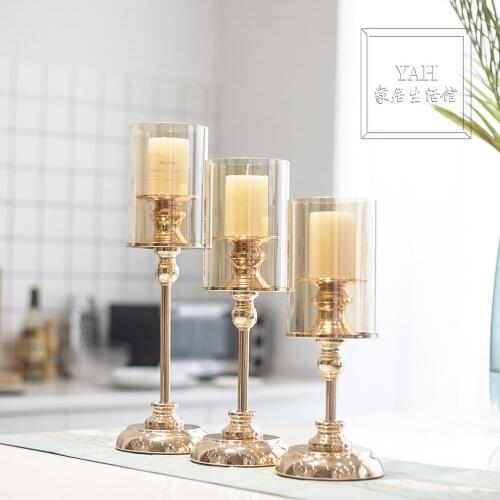 European Household Table Candle Holders Ornaments Nordic Romantic Candlelight Dinner Props Lamp Aromatherapy Candle Holders