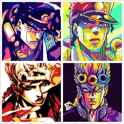 Canvas Poster HD Printed Painting JoJos Bizarre Adventure Japan Anime Pictures Modular For Living Room Home Decoration Wall Art