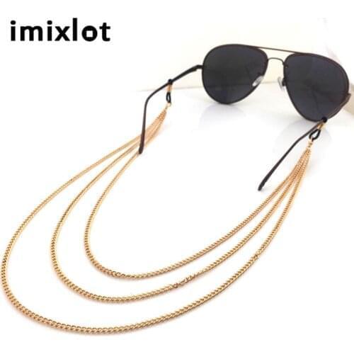 IMIXLOT New Arrival Rose Gold Copper Eyeglass Chain Reading Glasses Eyewear Spectacles Holder Cord Head Chain