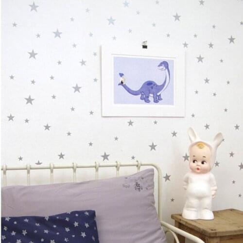 JJRUI 21Colors Stars Vinyl Girls Bedroom Wall Decals Stickers Gold Stars Wall Art Decals Home Decoration for Kids Rooms Gold