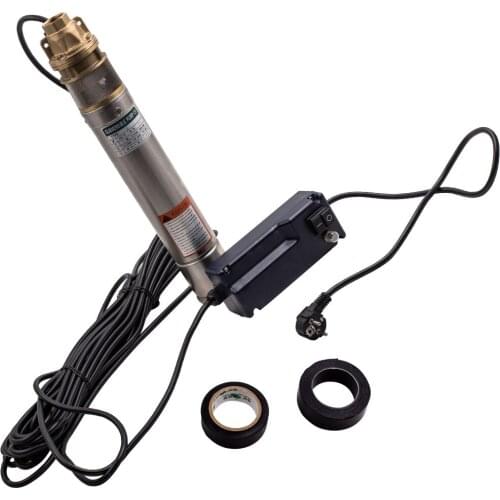 Top Sale 3" 0.75KW 2800 L/h Submersible Water Deep Well Borehole Pump Stainless Steel