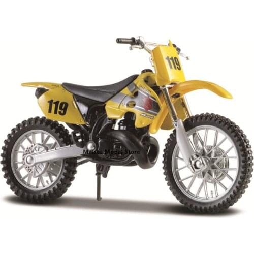 Maisto 1:18 scale SUZUKI RM250 motorcycle replicas with authentic details motorcycle Model collection gift toy