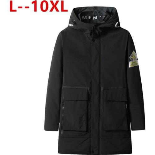 Plus size 10XL 8XL Winter Jacket Men -20 Degree Thicken Warm Parkas Hooded Coat Fleece Mans Jackets Outwear Jaqueta Masculina