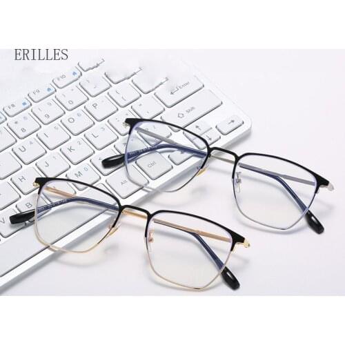New Finished Myopia Glasses Men Full Metal Frame TR90 Ultralight Spectacles For Myopic Eyeglasses Nearsighted Eyewear 0 To -6.0