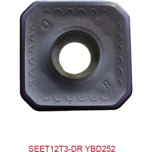 Original SEET 12T3-DR SEET12T3-DR YBD252 YBG302 YBM351 CNC Insert For 45 Degree Face Milling Cutter Lathe Tools Carbide Insert