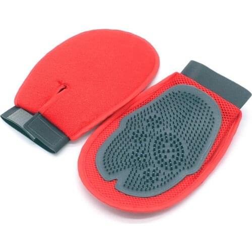 Soft Mitt Cat Dog Grooming Glove Brush Deshedding & Massaging Tool For Long & Short Hair Pets Eliminates Shedding and Matting