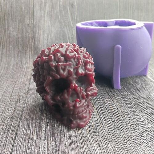Women Make Up Skull Silicone Mold Diy To Make Plaster Resin Model Kitchen Tool To Make Iced Chocolate Cake17323