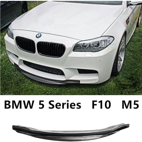 For BMW 5 Series F10 M5 2012.2013.2014.2015.2016.2017 Carbon Fiber Front Lip Spoiler Bumper Diffuser Spoilers Auto Accessories