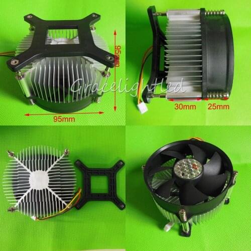Hot 20W 30W 50w 100w high power led heatsink DC 12V led cooling fan led high power LED bulb radiator 1pcs/lot