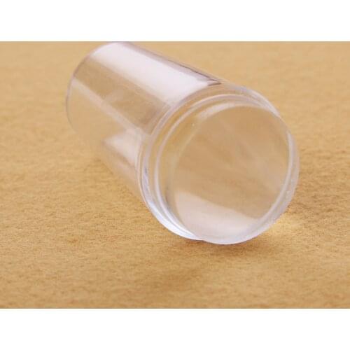 Squishy New Fashion 2.8cm Stamp Nail Art transparent Stamp Scraper Set Polish Stamping Manicure Tools