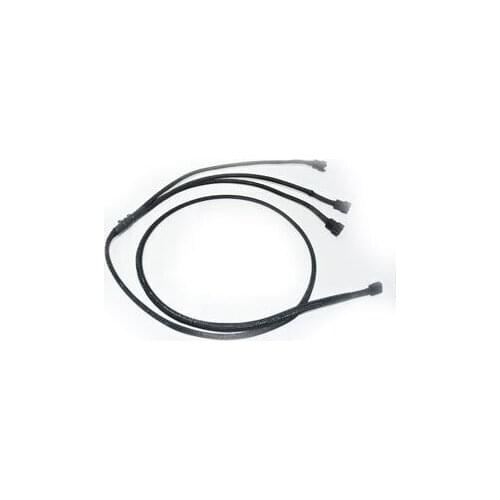 Fan Power Extension Cable Line 4 Pin PWM 1 to 3 Ways Y Splitter Style Cooling Fan Power Cable for PC Chassis 120cm 22awg
