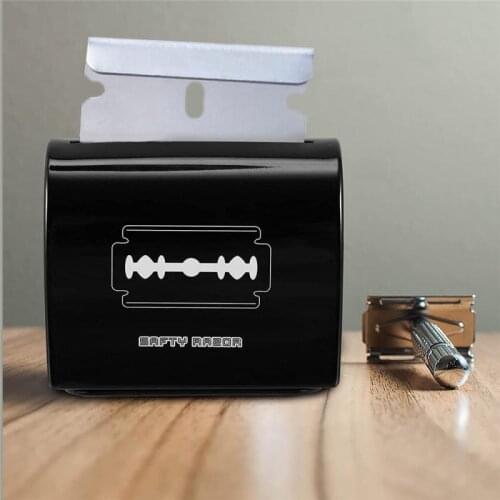 High-quality Steel Razor Blade Disposal Case Safety Razor Blade Safe Storage Bank Fits All Types Of Double Edge Shaving Blades