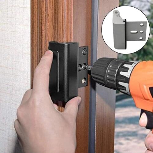 Security Lock, Home Security Door Lock for Inside, Childproof Door Reinforcement Lock for Inward Swinging Door
