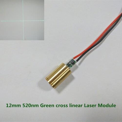 520NM 5MW 10MW Green cross Linear Laser Module Stabilized Green Line Laser
