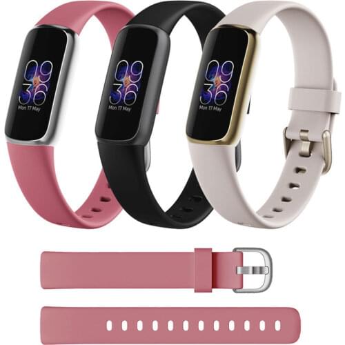 Women WatchBands for Fitbit Luxe Smart Watch Band Wristband Strap Silicone Watch Band Bracelet Accessories