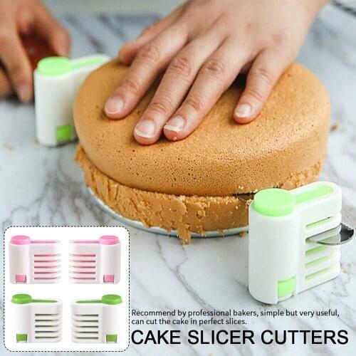 1 pair DIY cake slicer 5-layer cake slicer set cake tools baking accessories convenient for kitchen to use kitchen accessories