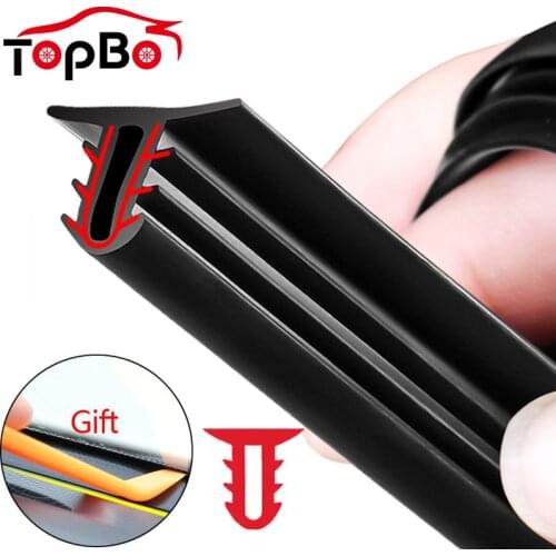 160cm Universal U Type Auto Rubber Car Windshield Sealant Dashboard Soundproof Rubber Seal Strip Filler Car Interior Accessories
