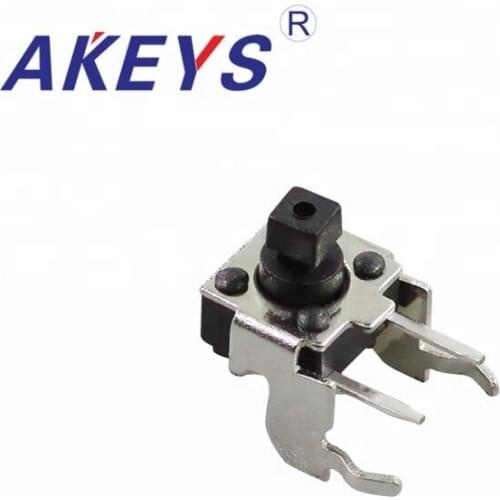 100PCS TS-D014A 6*6 Momentary tact switch side insert side 2 pin with half bracket small switch square button