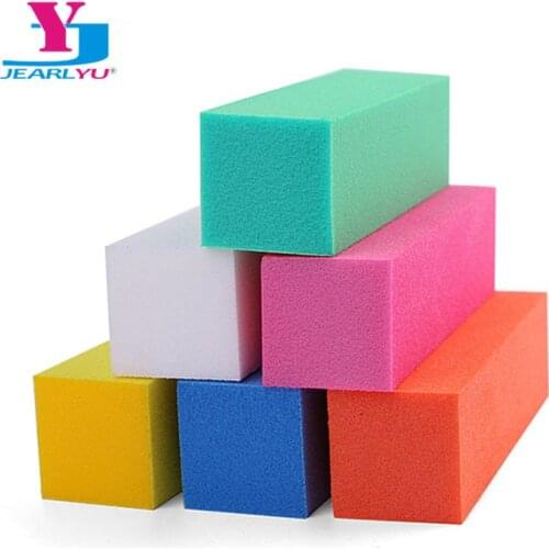 5pcs/lot Colorful Buffing Sanding Nail Buffer Block Files Acrylic Sponge Files Pedicure Manicure Care Nail Art Tips Salon Tools