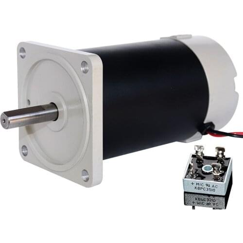 82MM STRONG DC 220V 650W 4000RPM/750W 7000RPM Double Bearing Permanent Magnet Motor Torque DIY Lathes