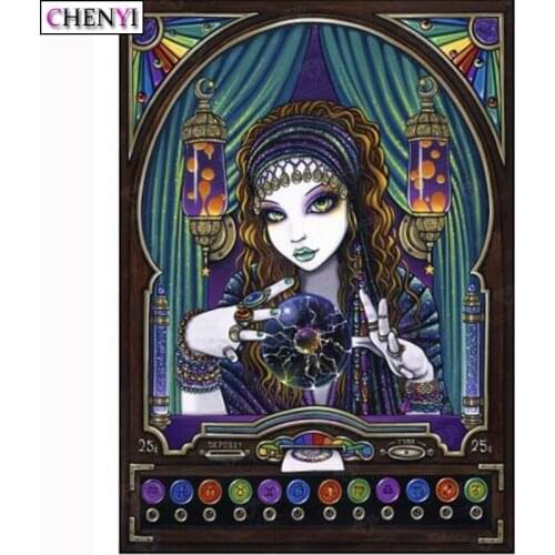 5D Diy Diamond Painting Big Eye Girl Cartoon Paint By Number Full Diamond Embroidery Cross Stitch Rhinestones Craft Home Decor