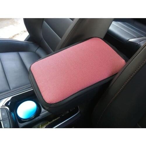 Auto Car Armrest Box Pad Mat Universal Linen Cool and Breathable Non-slip Comfortable Central Hand Pad Protection Cushion Covers