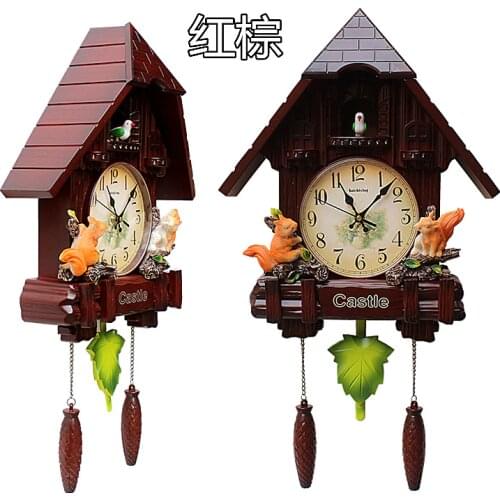 Large Cuckoo 3d Wall Clock Living Room Shabby Chic Retro Clocks Wall Home Decor Vintage Silent Bird Relogio De Parede Horloge