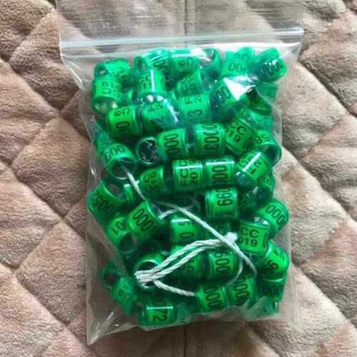 2019 customized birds foot tags FCC 0001-5000 COLORFUL pigeon rings bird ring 5000pcs/Lots