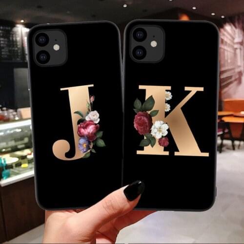 For Samsung Galaxy A02 A02S A22 A32 A42 A52 4G 5G 2021 Customized Flower Letter Silicone Mobile Phone Cover Case