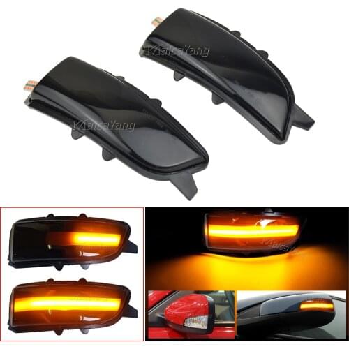 For Volvo S80 2007-2013 Dynamic Turn Signal Light LED Side Wing Rearview Mirror Sequential Indicator Blinker Lamp