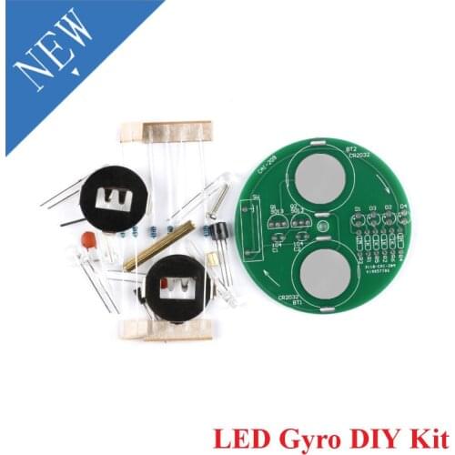 Electronic DIY Kit LED Gyro Kit DIY Rotating Lantern Desktop Electronic Components Parts DIY Electronic Soldering Project New