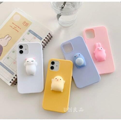 Hot Punky Animal Cartoon Decompression Phone Case for OPPO A94 A74 A55 A54 A93 4G 5G A73 A5 A9 A31 A53 2020 A91 A72 A52 A15 A12